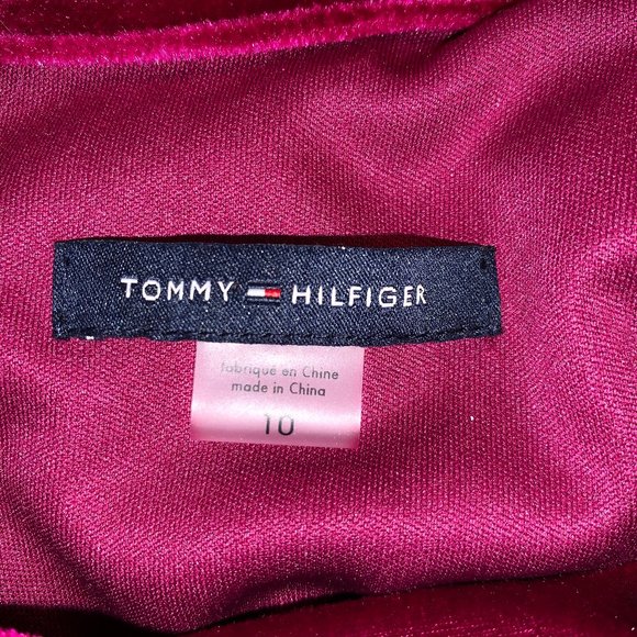 NWT TOMMY HILFIGER VELVET SLEEVELESS SWING DRESS - Picture 7 of 8